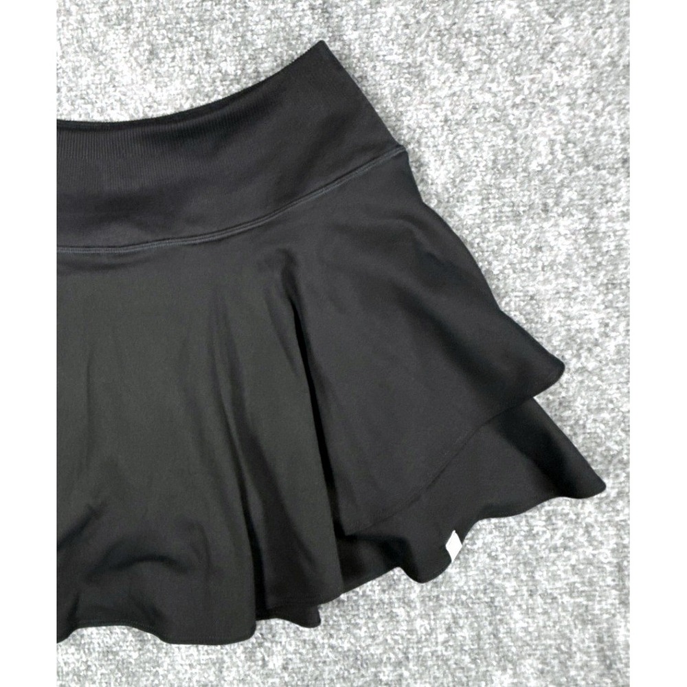 Rhoback Womens Size Medium Black Tiered Ruffle Active Golf Tennis Skort - Picture 14 of 14